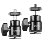 SmallRig 2059, 1/4" Camera Hot shoe Mount with Additional 1/4" Screw (2pcs Pack)